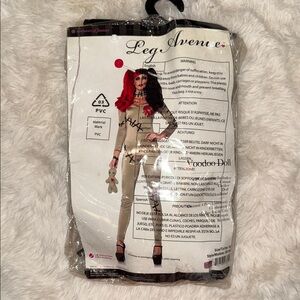 Leg Avenue Red and Black Voodoo Doll Costume
